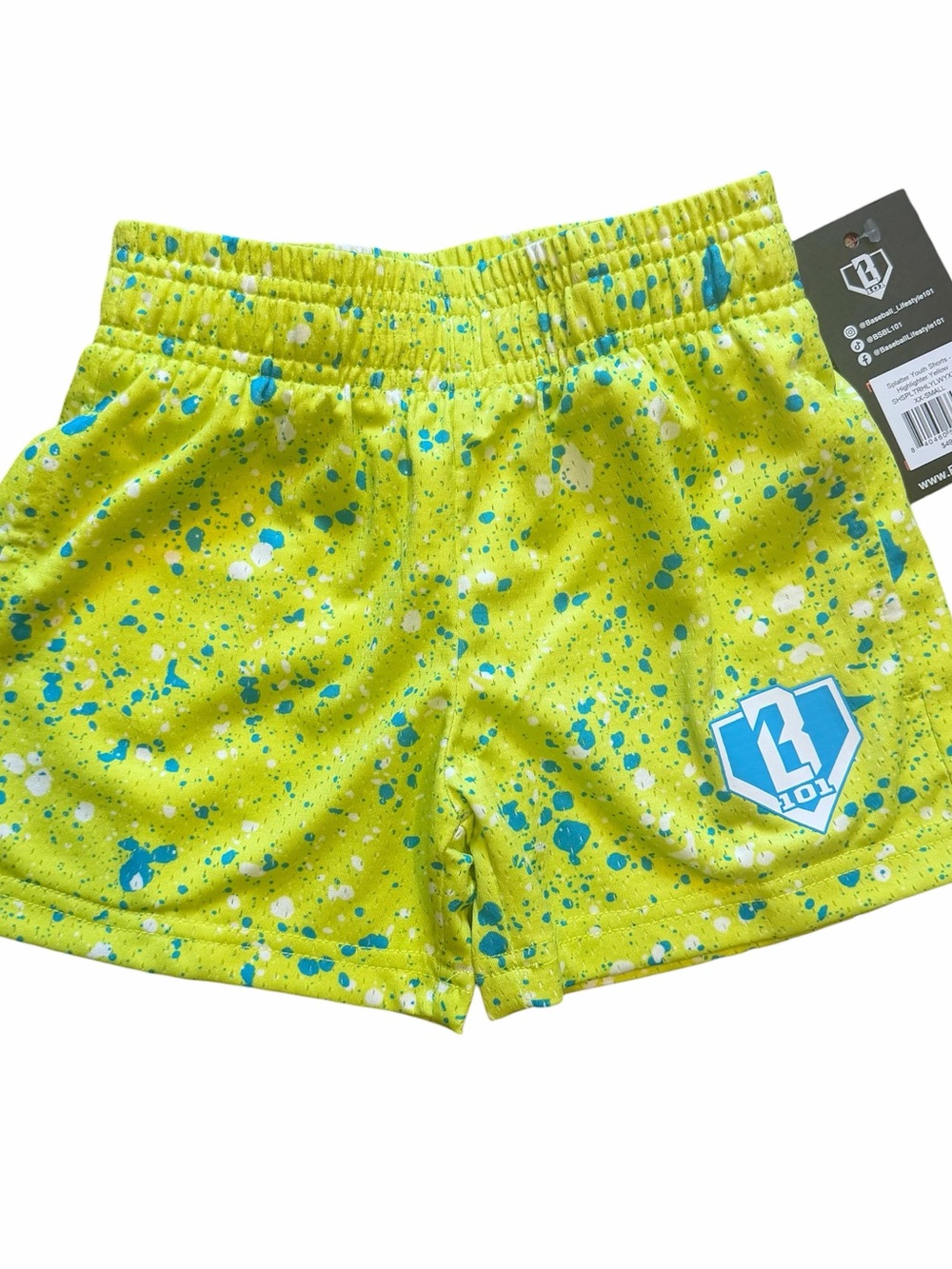 Baseball Lifestyle 101 Youth Shorts XXS Boys NWT